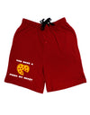 You Have a Pizza My Heart Adult Lounge Shorts - Red or Black by TooLoud-Lounge Shorts-TooLoud-Black-Small-Davson Sales