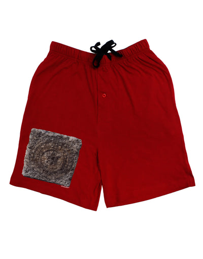 Stone Carving Watercolor Adult Lounge Shorts-Lounge Shorts-TooLoud-Red-Small-Davson Sales