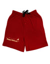 Happy Halloween Crescent Moon and Stars Adult Lounge Shorts - Red or Black-Lounge Shorts-TooLoud-Red-Small-Davson Sales