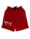 Where Is The Wall Adult Lounge Shorts by TooLoud-Lounge Shorts-TooLoud-Red-Small-Davson Sales