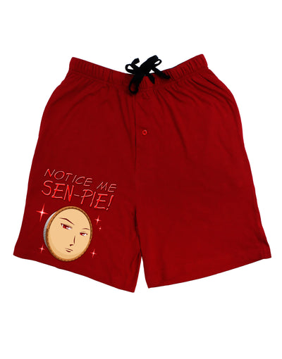 Notice Me Sen-pie Adult Lounge Shorts-Lounge Shorts-TooLoud-Red-Small-Davson Sales