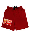 Watercolor Tomatoes Adult Lounge Shorts-Lounge Shorts-TooLoud-Red-Small-Davson Sales