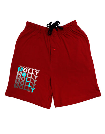 Find Molly Blue Relaxed Adult Lounge Shorts-Lounge Shorts-TooLoud-Red-Small-Davson Sales