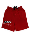 Six Geese A laying Text Adult Lounge Shorts-Lounge Shorts-TooLoud-Red-Small-Davson Sales