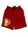 Beer Vibes Adult Lounge Shorts-Lounge Shorts-TooLoud-Red-Small-Davson Sales