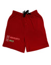 Naughty or Nice Christmas - Naughty and Nice Adult Lounge Shorts - Red or Black-Lounge Shorts-TooLoud-Red-Small-Davson Sales