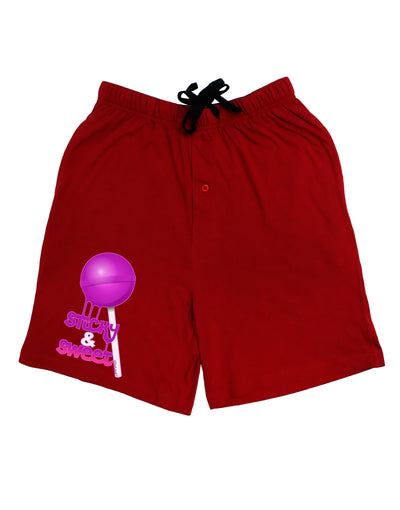 Sticky & Sweet Lollipop Adult Lounge Shorts-Lounge Shorts-TooLoud-Red-Small-Davson Sales