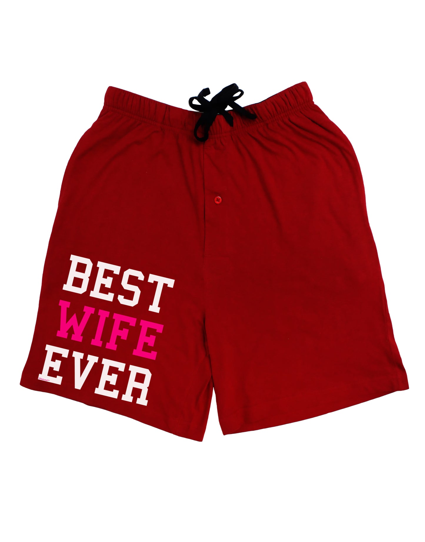 Best Wife Ever Adult Lounge Shorts - Red or Black-Lounge Shorts-TooLoud-Red-Small-Davson Sales