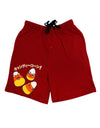 Japanese Kawaii Candy Corn Halloween Adult Lounge Shorts - Red or Black by TooLoud-TooLoud-Red-Small-Davson Sales