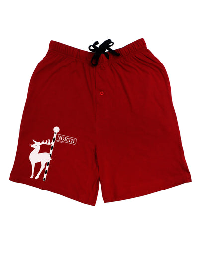 Rudolf the Ratchet Reindeer Adult Lounge Shorts-Lounge Shorts-TooLoud-Red-Small-Davson Sales