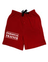 Personal Trainer Military Text Adult Lounge Shorts-Lounge Shorts-TooLoud-Red-Small-Davson Sales
