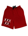 Ten Lords A Leaping Adult Lounge Shorts-Lounge Shorts-TooLoud-Red-Small-Davson Sales