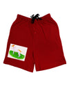 Vigilant Dog Watercolor Adult Lounge Shorts-Lounge Shorts-TooLoud-Red-Small-Davson Sales