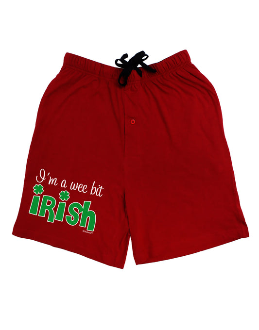 I'm A Wee Bit Irish Adult Lounge Shorts - Red or Black by TooLoud-Lounge Shorts-TooLoud-Black-Small-Davson Sales