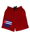 Cuba Flag Cuban Pride Adult Lounge Shorts by TooLoud-Lounge Shorts-TooLoud-Red-Small-Davson Sales