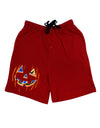 Jack O Lanterns Point of View Pumpkin Adult Lounge Shorts - Red or Black by TooLoud-TooLoud-Red-Small-Davson Sales