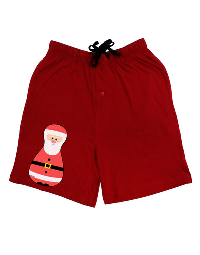 Cute Santa Matryoshka Nesting Doll - Christmas Adult Lounge Shorts - Red or Black-Lounge Shorts-TooLoud-Red-Small-Davson Sales