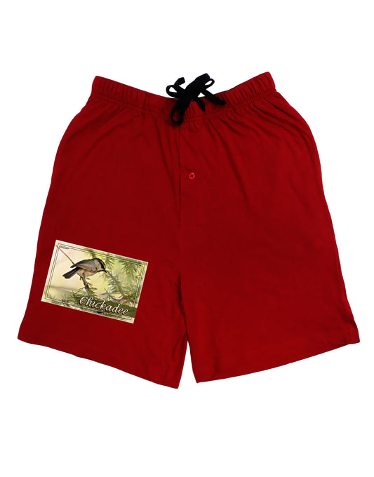 CO Chickadee with Text Adult Lounge Shorts-Lounge Shorts-TooLoud-Red-Small-Davson Sales