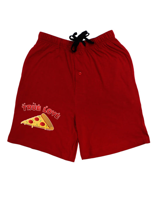 TooLoud True Love - Pizza Adult Lounge Shorts-Lounge Shorts-TooLoud-Red-Small-Davson Sales