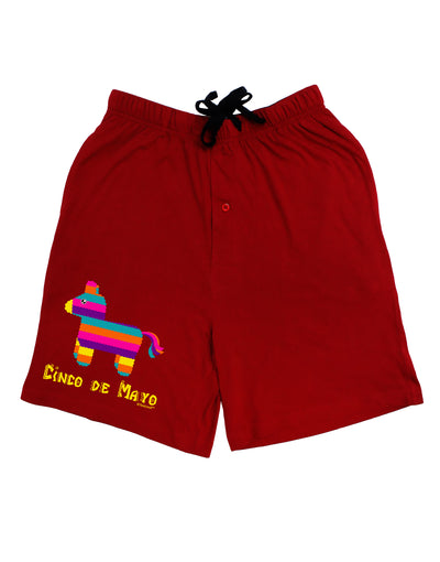 Colorful Pinata Design - Cinco de Mayo Adult Lounge Shorts by TooLoud-Lounge Shorts-TooLoud-Black-Small-Davson Sales