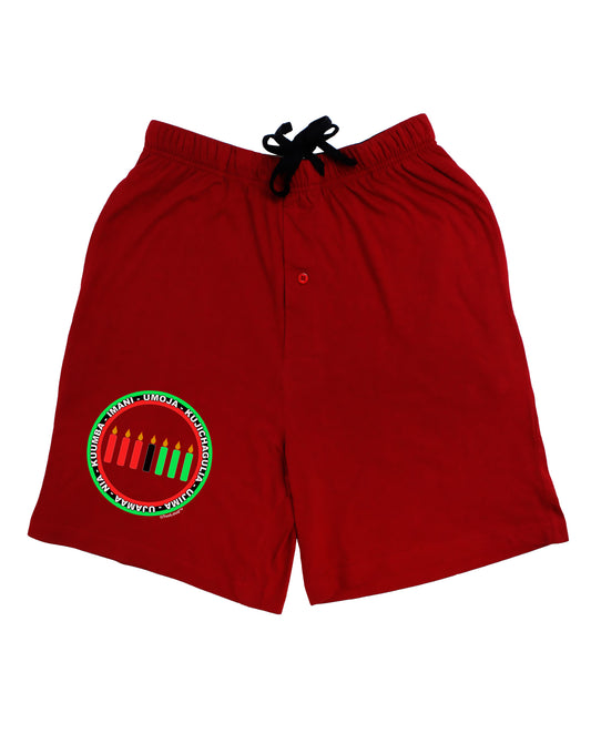 7 Principles Circle Adult Lounge Shorts-Lounge Shorts-TooLoud-Red-Small-Davson Sales