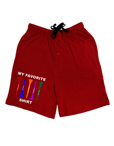 My Favorite Tee Shirt Adult Lounge Shorts by TooLoud-Lounge Shorts-TooLoud-Red-Small-Davson Sales