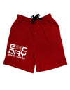 Epic Pi Day Text Design Adult Lounge Shorts - Red or Black by TooLoud-Lounge Shorts-TooLoud-Red-Small-Davson Sales