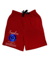 Birthstone Sapphire Adult Lounge Shorts-Lounge Shorts-TooLoud-Red-Small-Davson Sales