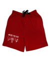 TooLoud You're Never too Old to Play in the Dirt Dark Adult Lounge Shorts-Lounge Shorts-TooLoud-Red-Small-Davson Sales