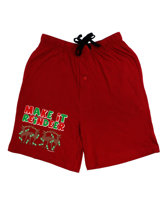 Make It Reindeer Adult Lounge Shorts-Lounge Shorts-TooLoud-Red-Small-Davson Sales