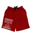 Merry Christmas Ya Filthy Animal Christmas Sweater Adult Lounge Shorts - Red or Black-Lounge Shorts-TooLoud-Red-Small-Davson Sales