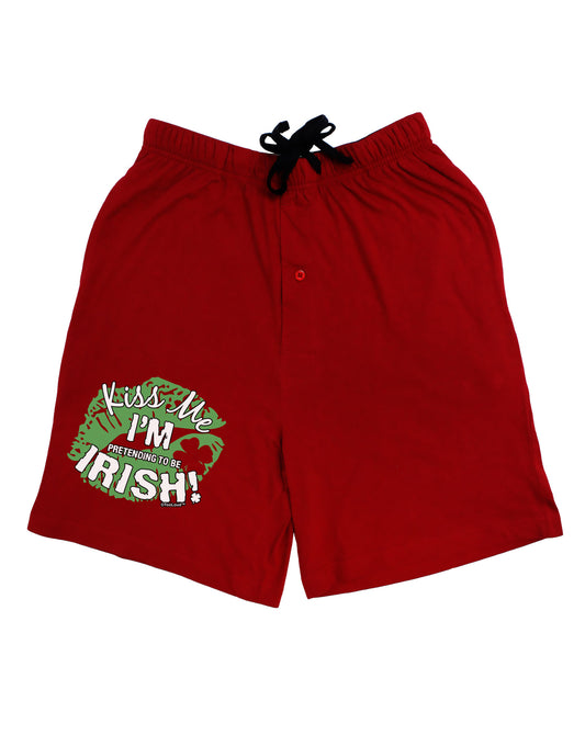 I'm Pretending To Be Irish Adult Lounge Shorts-Lounge Shorts-TooLoud-Red-Small-Davson Sales