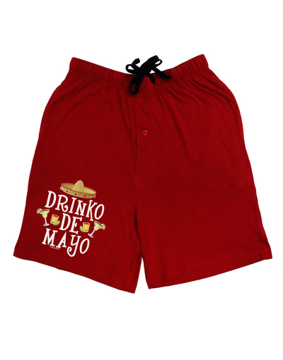 Drinko De Mayo Adult Lounge Shorts-Lounge Shorts-TooLoud-Red-Small-Davson Sales