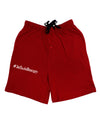 Hashtag JeSuisBacon Adult Lounge Shorts-Lounge Shorts-TooLoud-Red-Small-Davson Sales