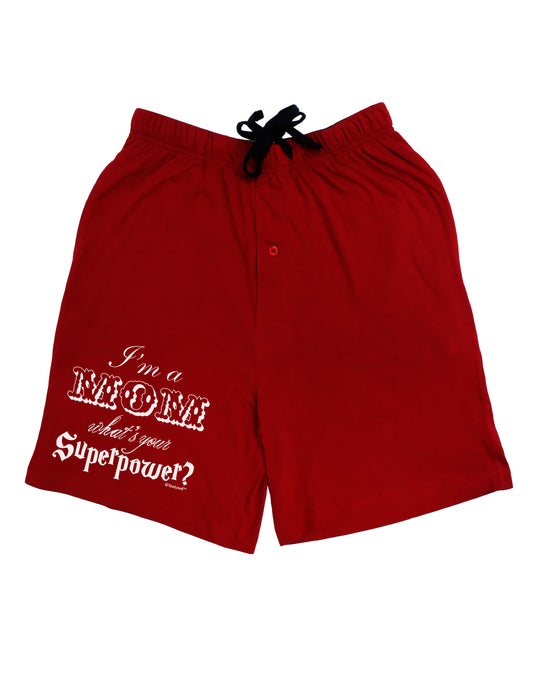 I'm a Mom - What's Your Superpower Adult Lounge Shorts by TooLoud-Lounge Shorts-TooLoud-Black-Small-Davson Sales