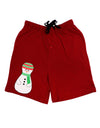 Cute Snowman Matryoshka Nesting Doll - Christmas Adult Lounge Shorts - Red or Black-Lounge Shorts-TooLoud-Red-Small-Davson Sales