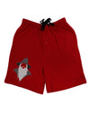 Grey Wizard Adult Lounge Shorts-Lounge Shorts-TooLoud-Red-Small-Davson Sales