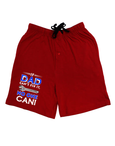 If Dad Can't Fix It Adult Lounge Shorts-Lounge Shorts-TooLoud-Red-Small-Davson Sales