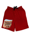 Arizona Montezuma Castle Adult Lounge Shorts-Lounge Shorts-TooLoud-Red-2XL-Davson Sales