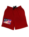 Blue Mesa Reservoir Surreal Adult Lounge Shorts-Lounge Shorts-TooLoud-Red-Small-Davson Sales