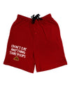 I Don't Eat Anything That Poops Adult Lounge Shorts-Lounge Shorts-TooLoud-Red-Small-Davson Sales