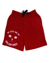 My Cats are my Valentines Relaxed Fit Adult Lounge Shorts by-Lounge Shorts-TooLoud-Red-Small-Davson Sales