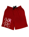 Hope - Breast Cancer Awareness Ribbon Adult Lounge Shorts-Lounge Shorts-TooLoud-Red-Small-Davson Sales