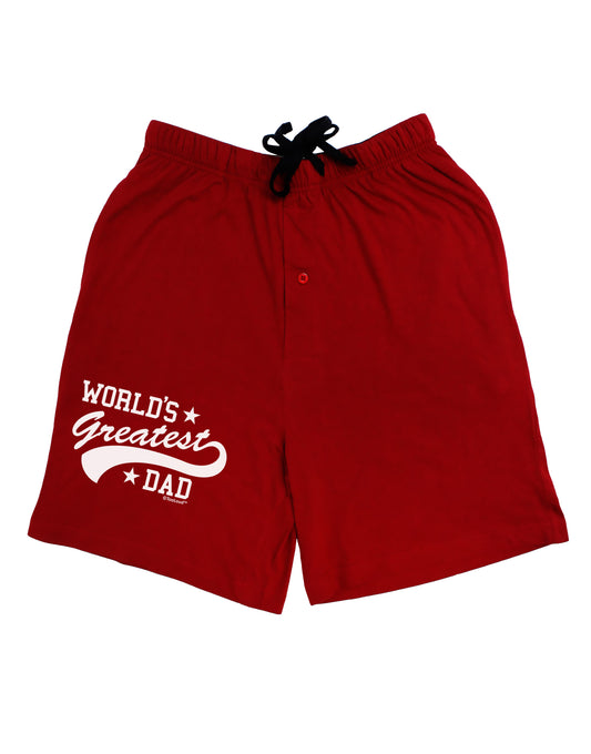 World's Greatest Dad - Sport Style Adult Lounge Shorts by TooLoud-Lounge Shorts-TooLoud-Black-Small-Davson Sales