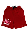 Wife Mom Boss Adult Lounge Shorts-Lounge Shorts-TooLoud-Red-Small-Davson Sales