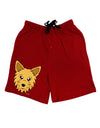 Cute Yorkshire Terrier Yorkie Dog Adult Lounge Shorts - Red or Black by TooLoud-Lounge Shorts-TooLoud-Black-Small-Davson Sales