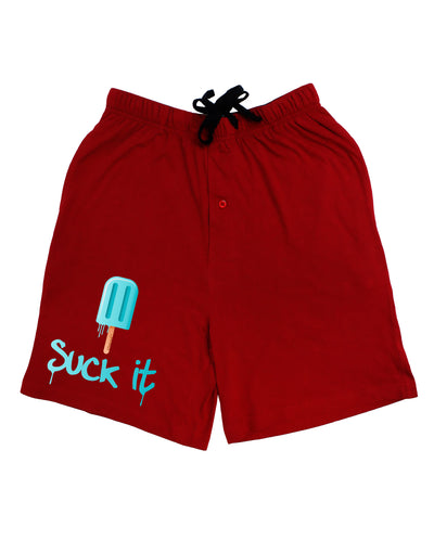 Suck It Popsicle Adult Lounge Shorts-Lounge Shorts-TooLoud-Red-Small-Davson Sales