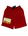Arizona Scene Watercolor Adult Lounge Shorts-Lounge Shorts-TooLoud-Red-2XL-Davson Sales