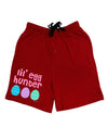 Lil' Egg Hunter - Easter - Pink Adult Lounge Shorts - Red or Black by TooLoud-Lounge Shorts-TooLoud-Black-Small-Davson Sales