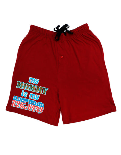 My Mommy is My Hero - Adult Lounge Shorts by TooLoud-Lounge Shorts-TooLoud-Black-Small-Davson Sales